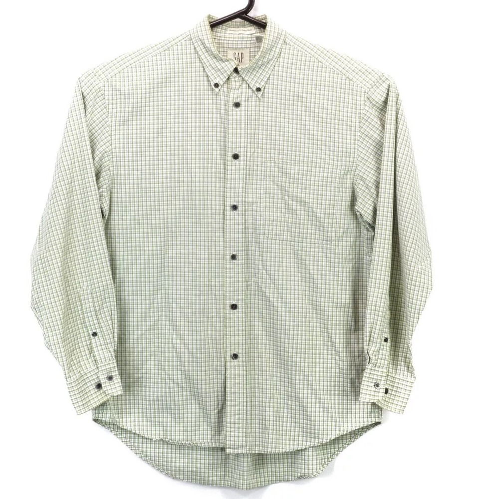 Gap Men's Button Up LS‎ Collared Shirt Size Medium Multicolor Plaid